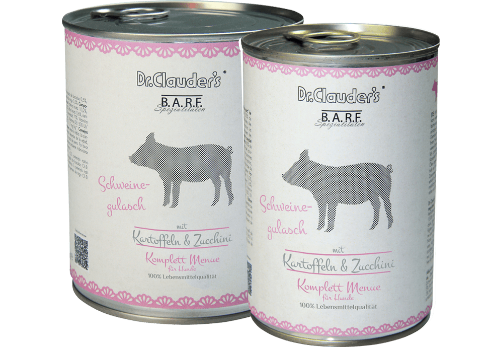 Dr.Clauder´s B.A.R.F. Komplett Menue Schweinegulasch 1