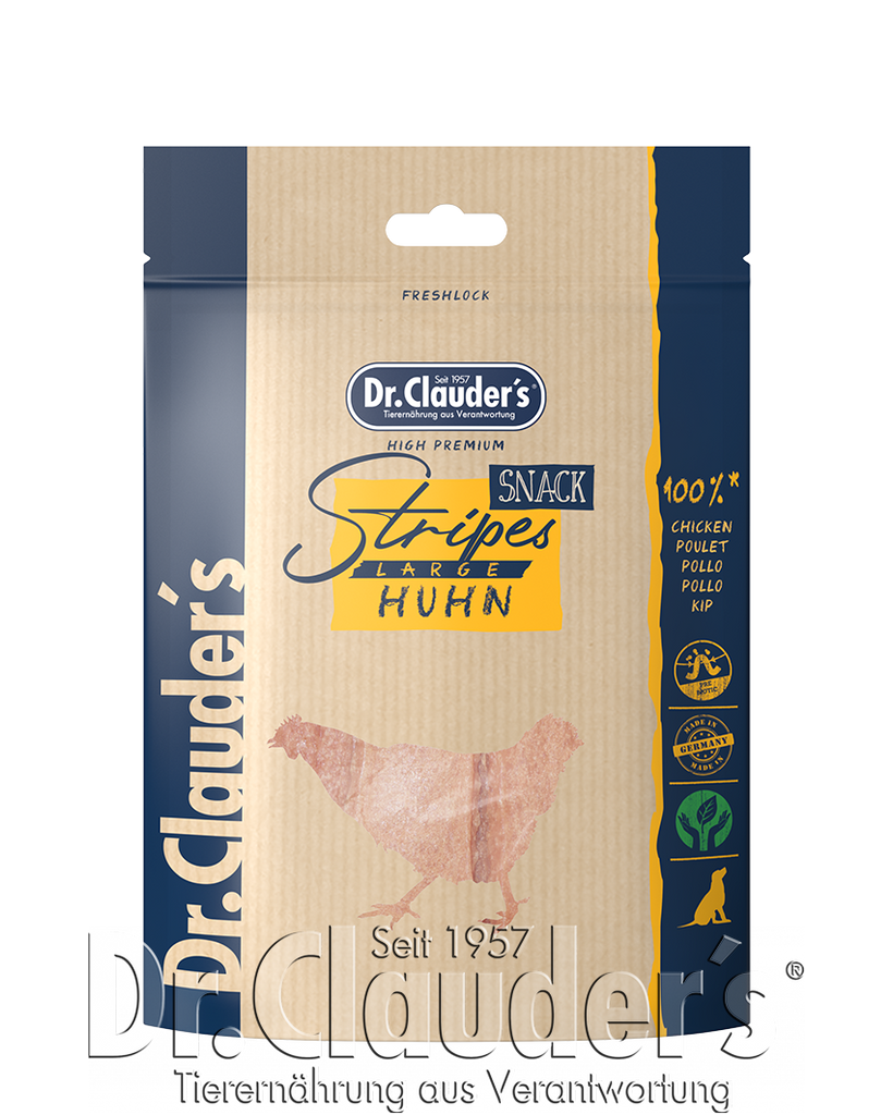 Dr.Clauder´s Stripes Snack Huhn Large 1