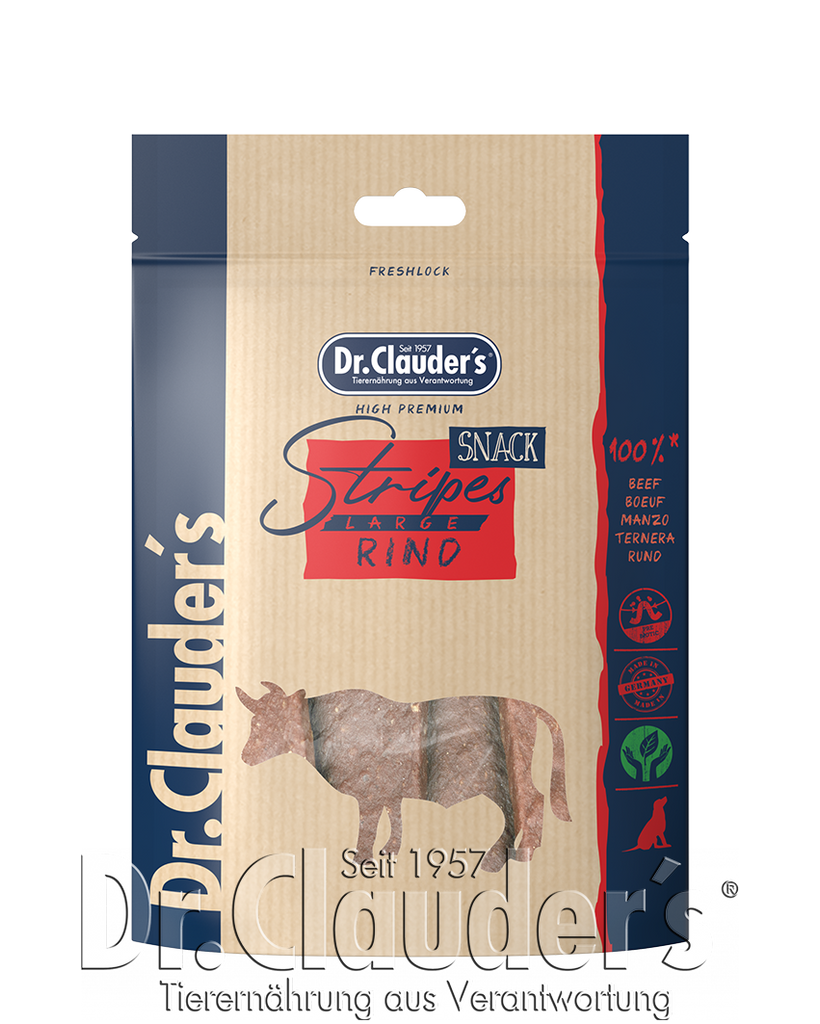 Dr.Clauder´s Stripes Snack Rind Large 1