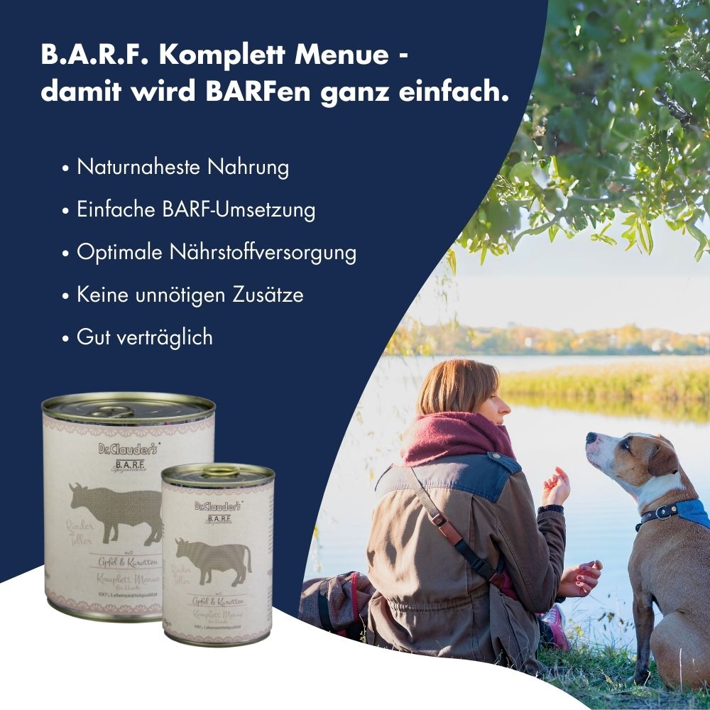 Dr.Clauder´s B.A.R.F. Komplett Menue Rinderteller 11