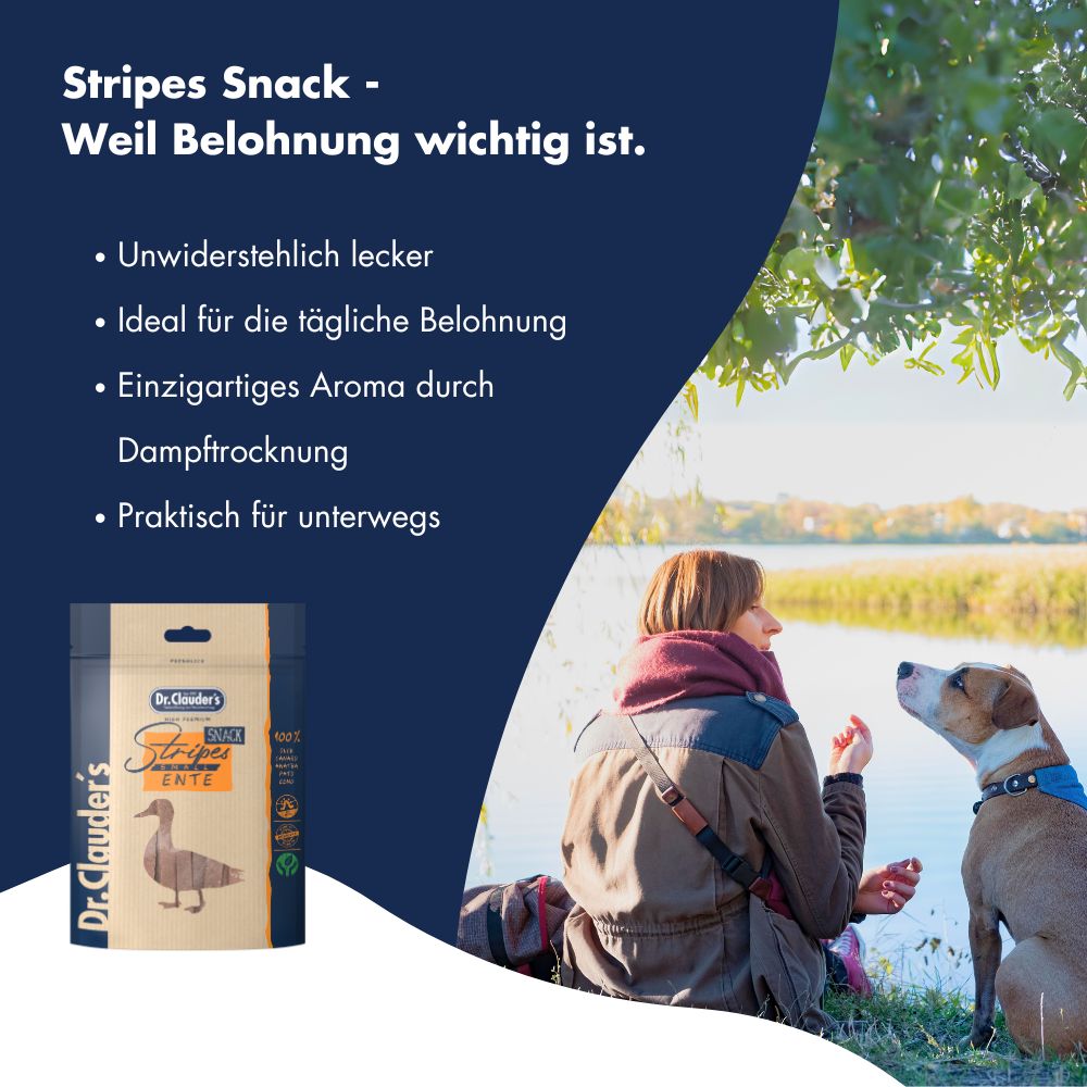 Dr.Clauder´s Stripes Snack Ente Small - 4