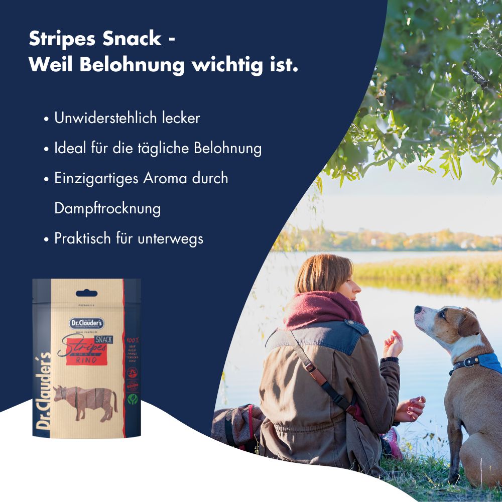 Dr.Clauder´s Stripes Snacks Rind Small 10